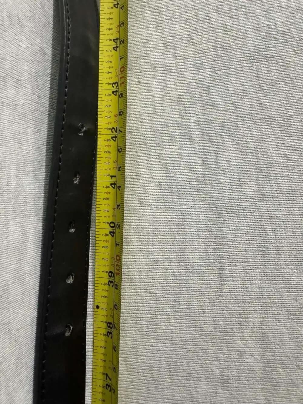 DG Embellished Black Leather Belt